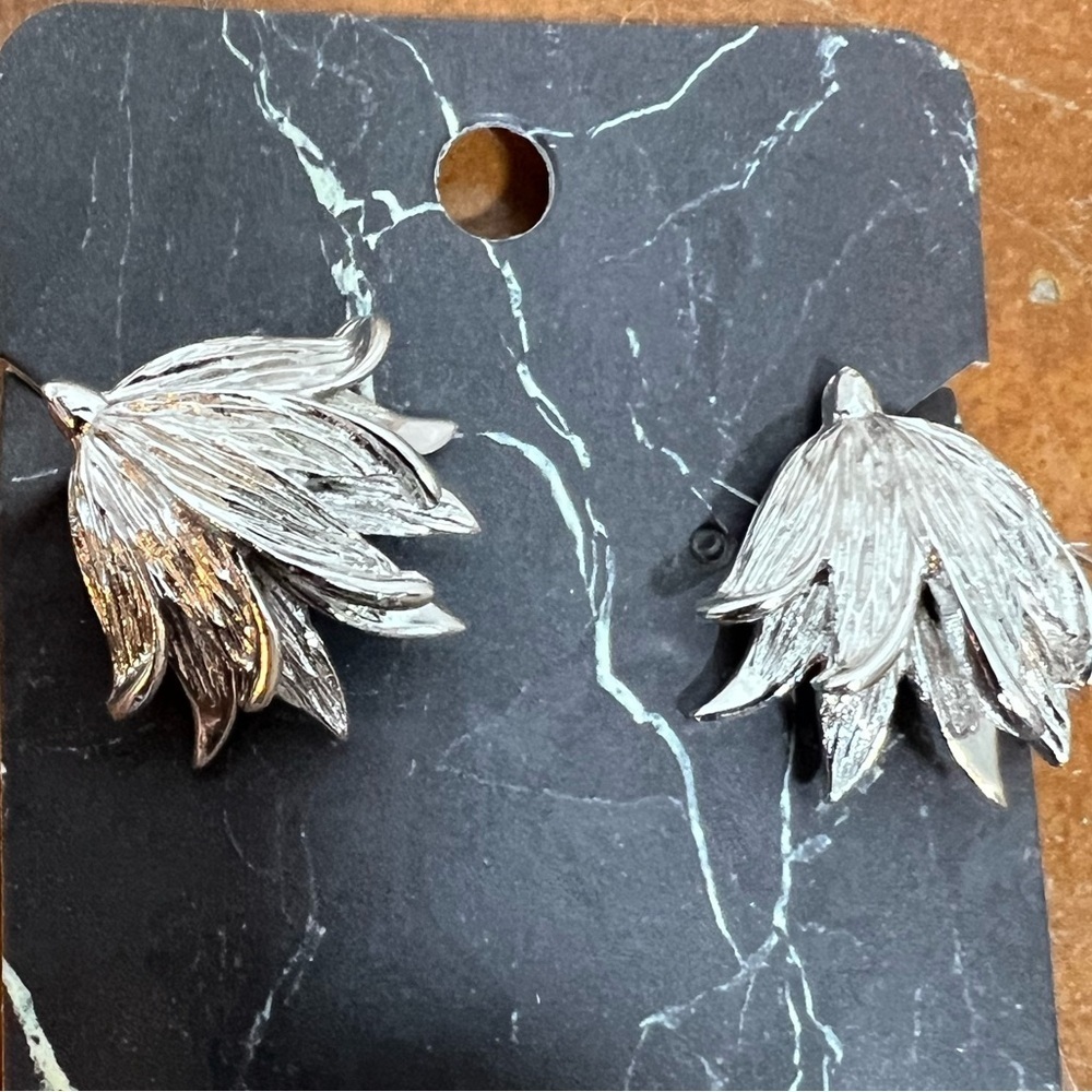 Silver Leaf Earrings